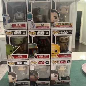 Funko Star Wars Pop! Vinyl Figures - Lot of 9
